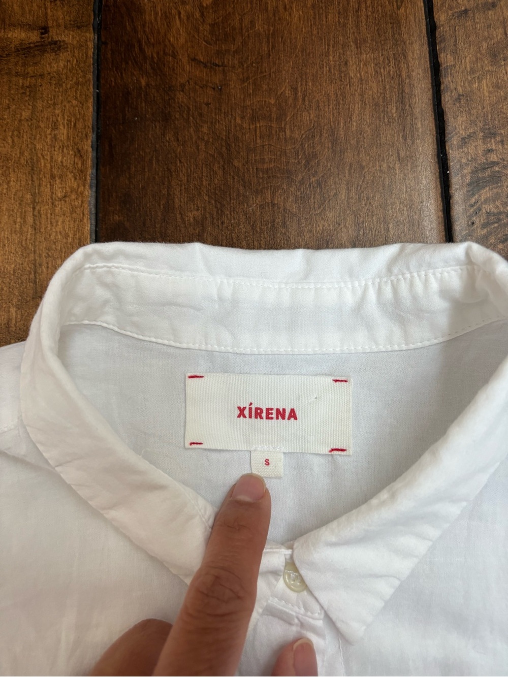 Xirena White Size Small Channing Cotton Shirt Short Sleeve - Picture 5 of 10